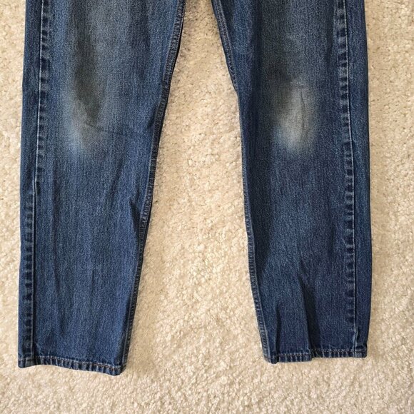 Levi’s 505 Mens Straight Fit Jeans Size 34x32 (fits 32x30) Medium Wash Denim - Picture 2 of 15
